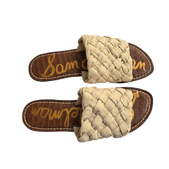 Sam Edelman Womens Griffin Sz 9 Ivory Basket Weave Sandals NWOB - Picture 4 of 8